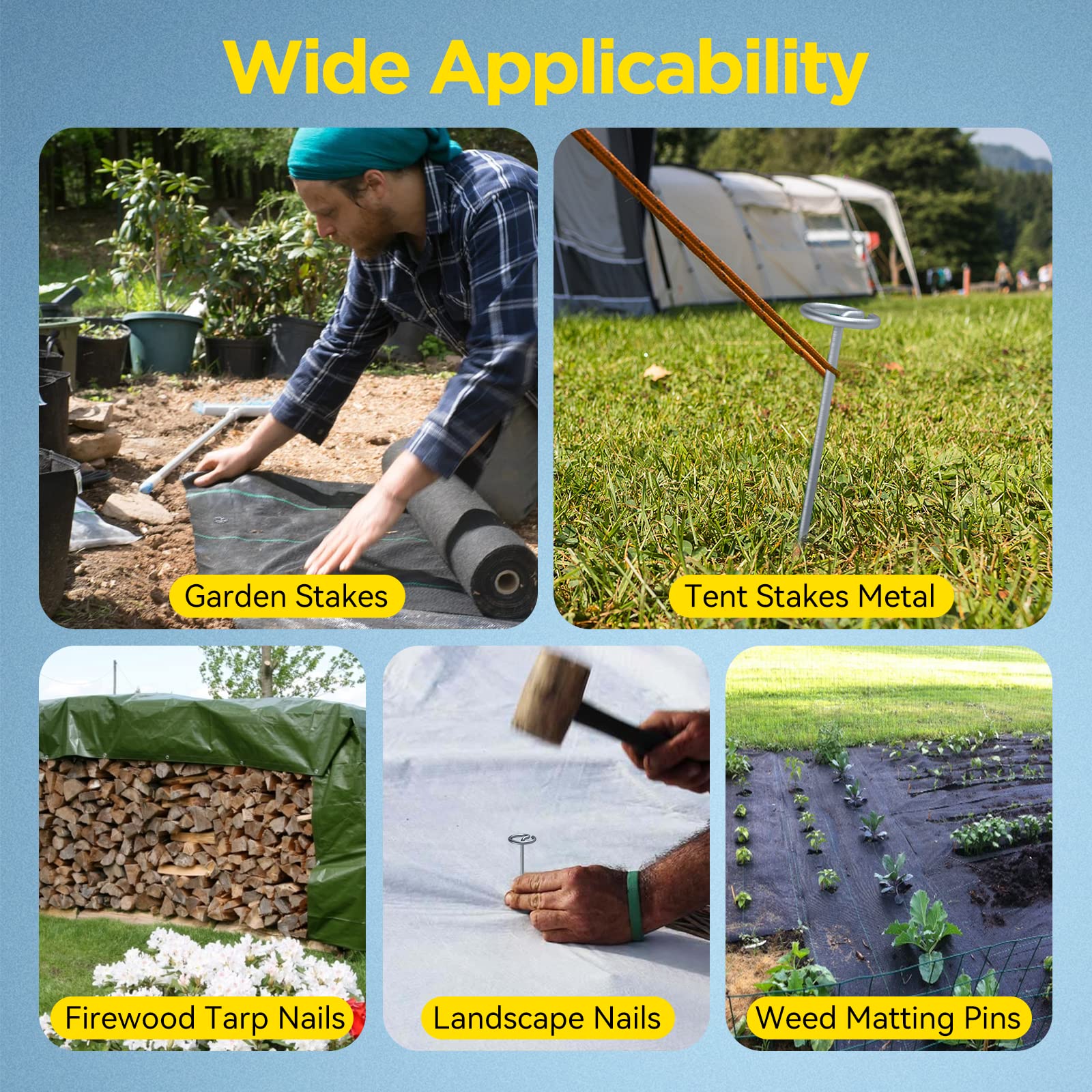 GZBEVITAR Landscape Pins with rust-resistant coating