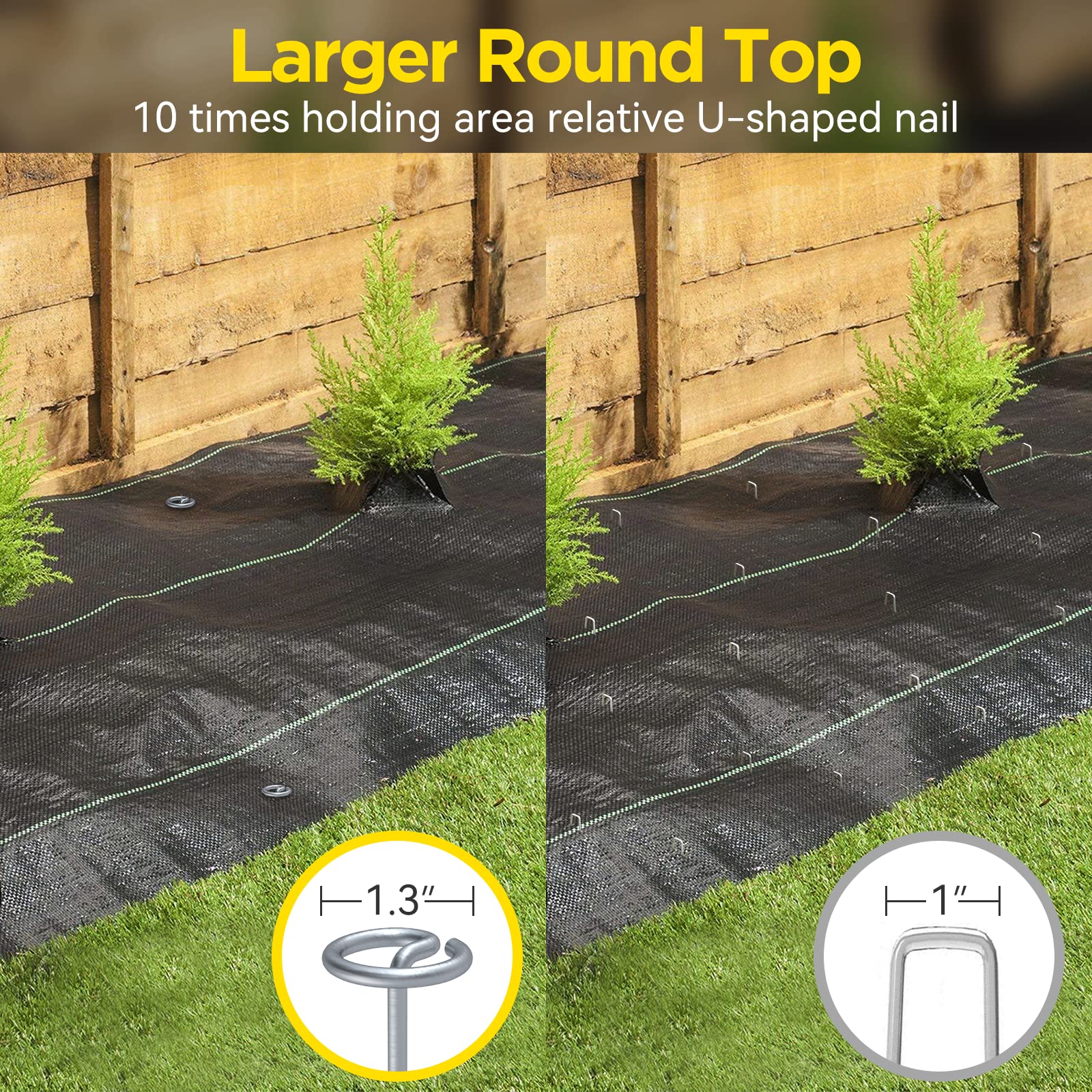 GZBEVITAR Stakes in garden securing landscape fabric