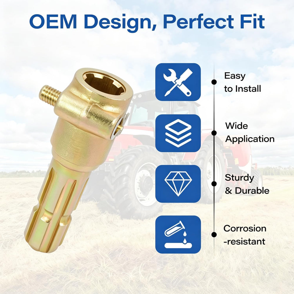 GZZTORES PTO Extender in package showing dimensions