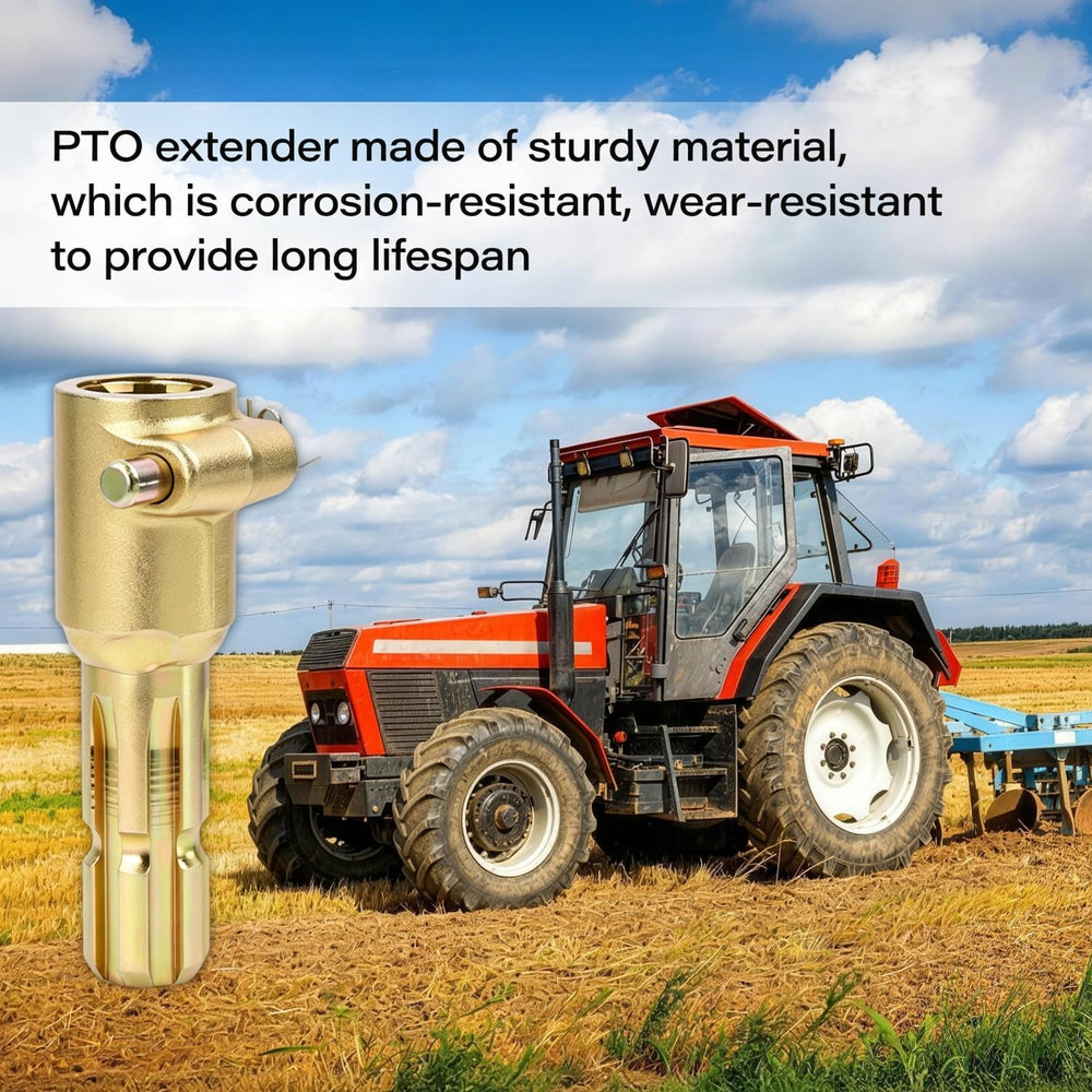 GZZTORES PTO Extender on tractor showcasing usage