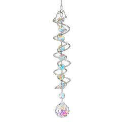 H&D HYALINE & DORA 20.5in Crystal Suncatcher with colourful crystals