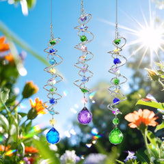 H&D HYALINE & DORA wind spinner displayed in a garden setting