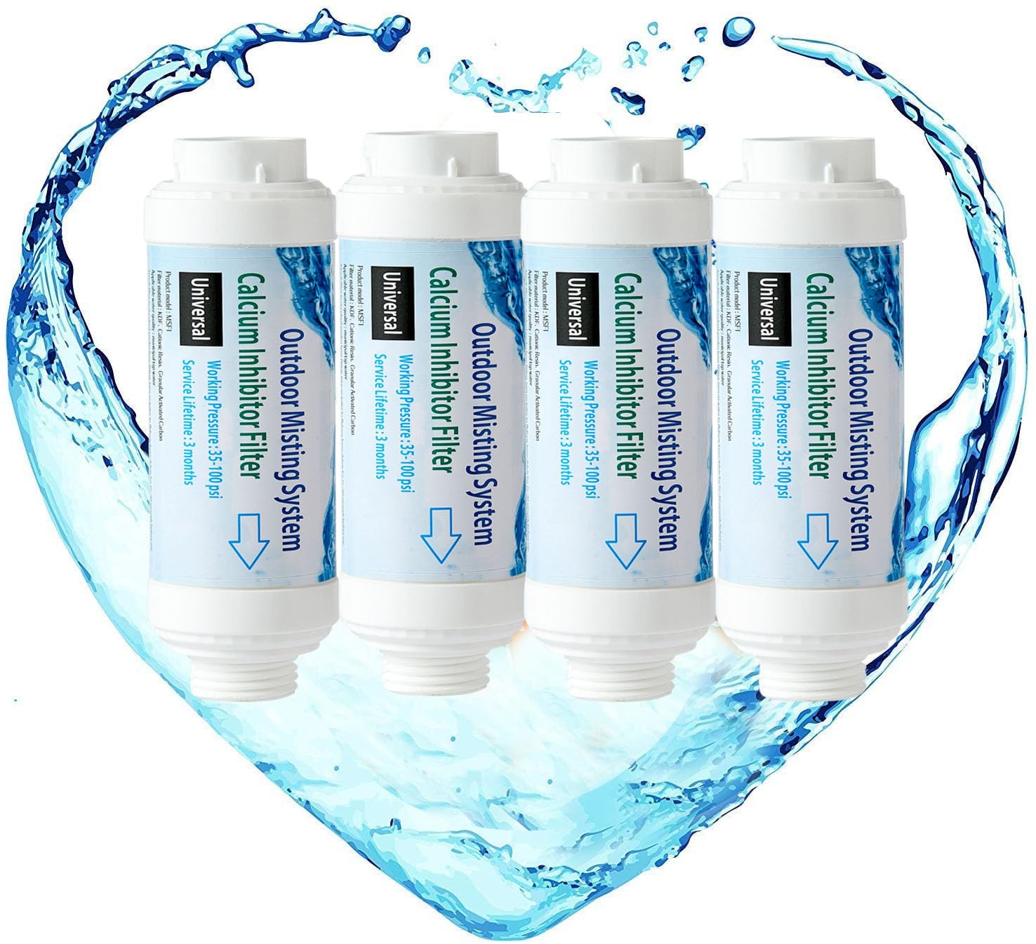 H&G lifestyles calcium inhibitor filter for misting system, pack of 4