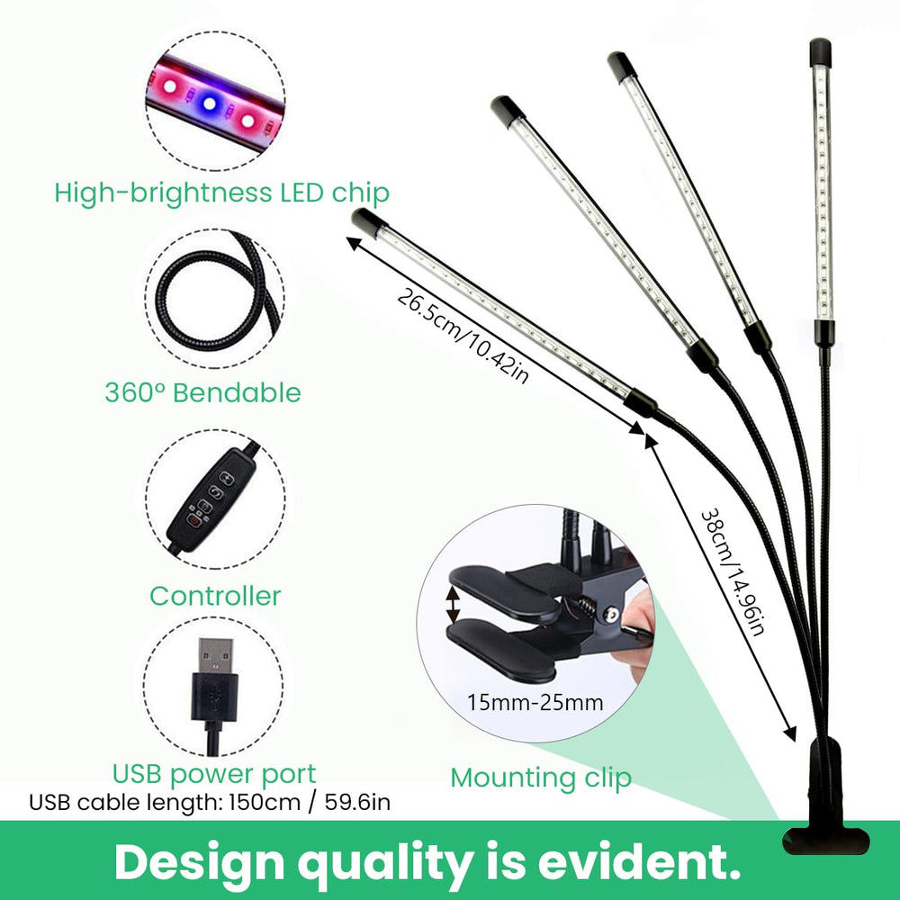 H HNMA HN Full Spectrum LED Grow Light in a home garden