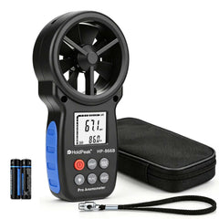 H HOLDPEAK 866B Digital Anemometer front view with display