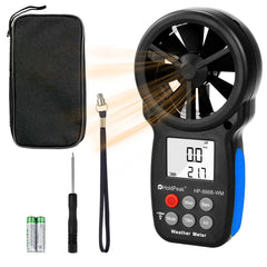H HOLDPEAK Handheld Anemometer front view showing display