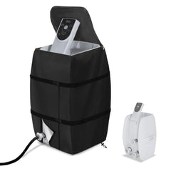 Hadisi Hot Tub Spa Heater Pump Cover, Black, front view