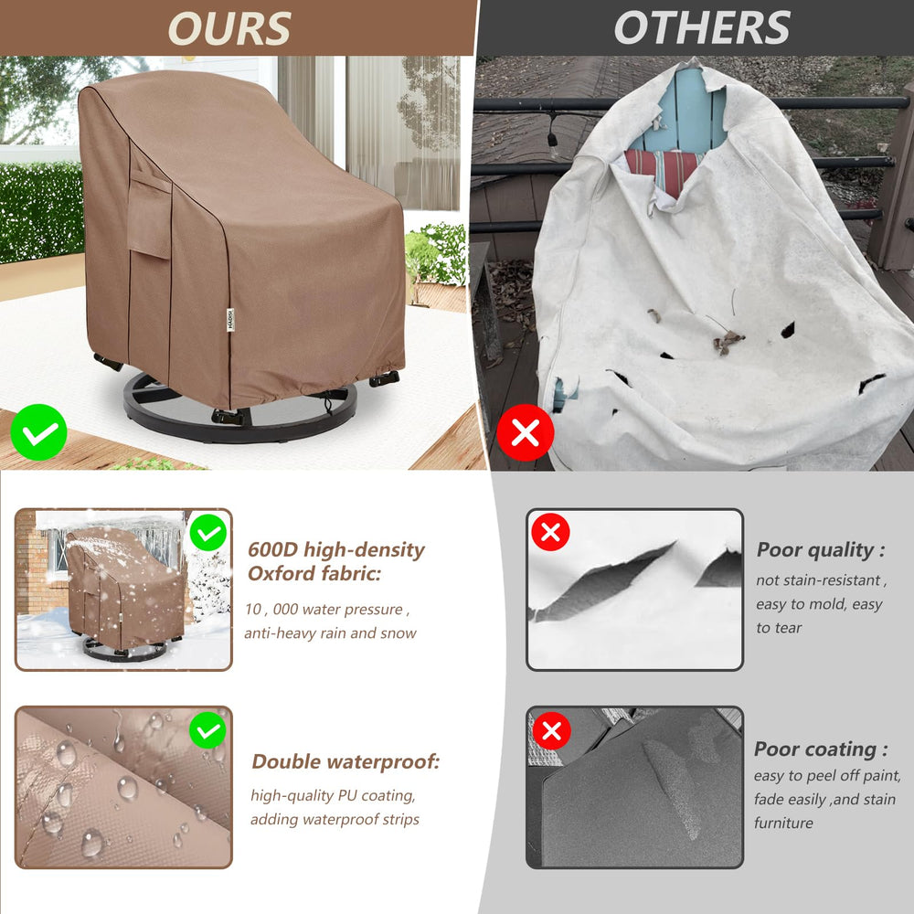 Hadisi patio chair cover close-up of material texture
