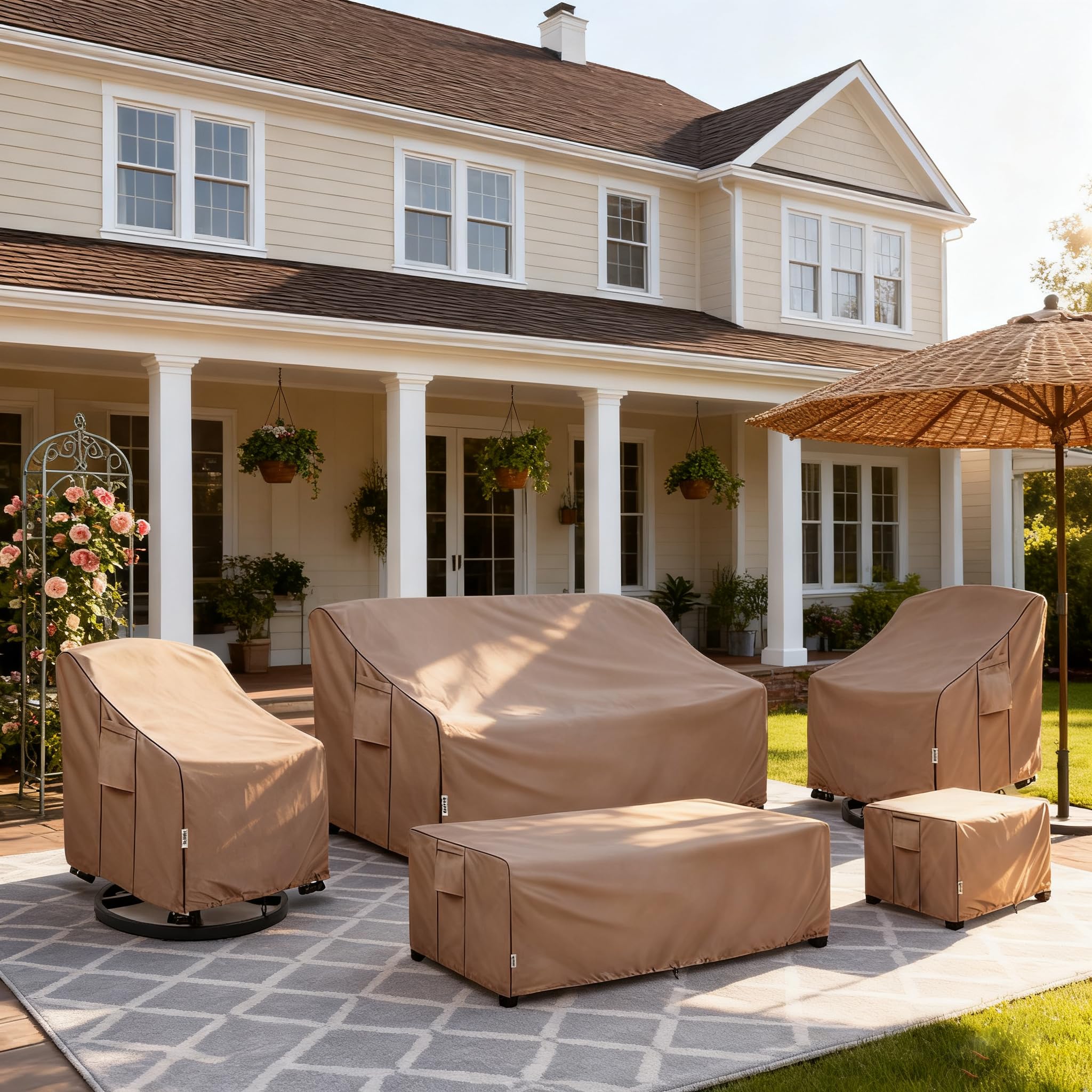 Hadisi patio chair cover packaging display