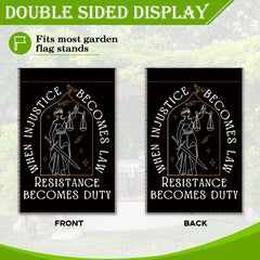 Hafhue Garden Flag 12.5x18 in sleeve packaging