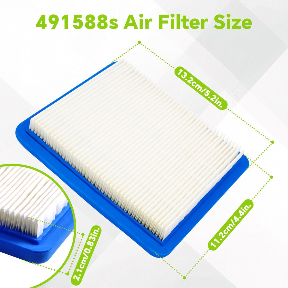Haigelisi Air Filter side view showing dimensions