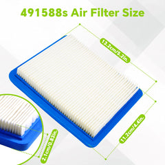 Haigelisi Air Filter side view showing dimensions