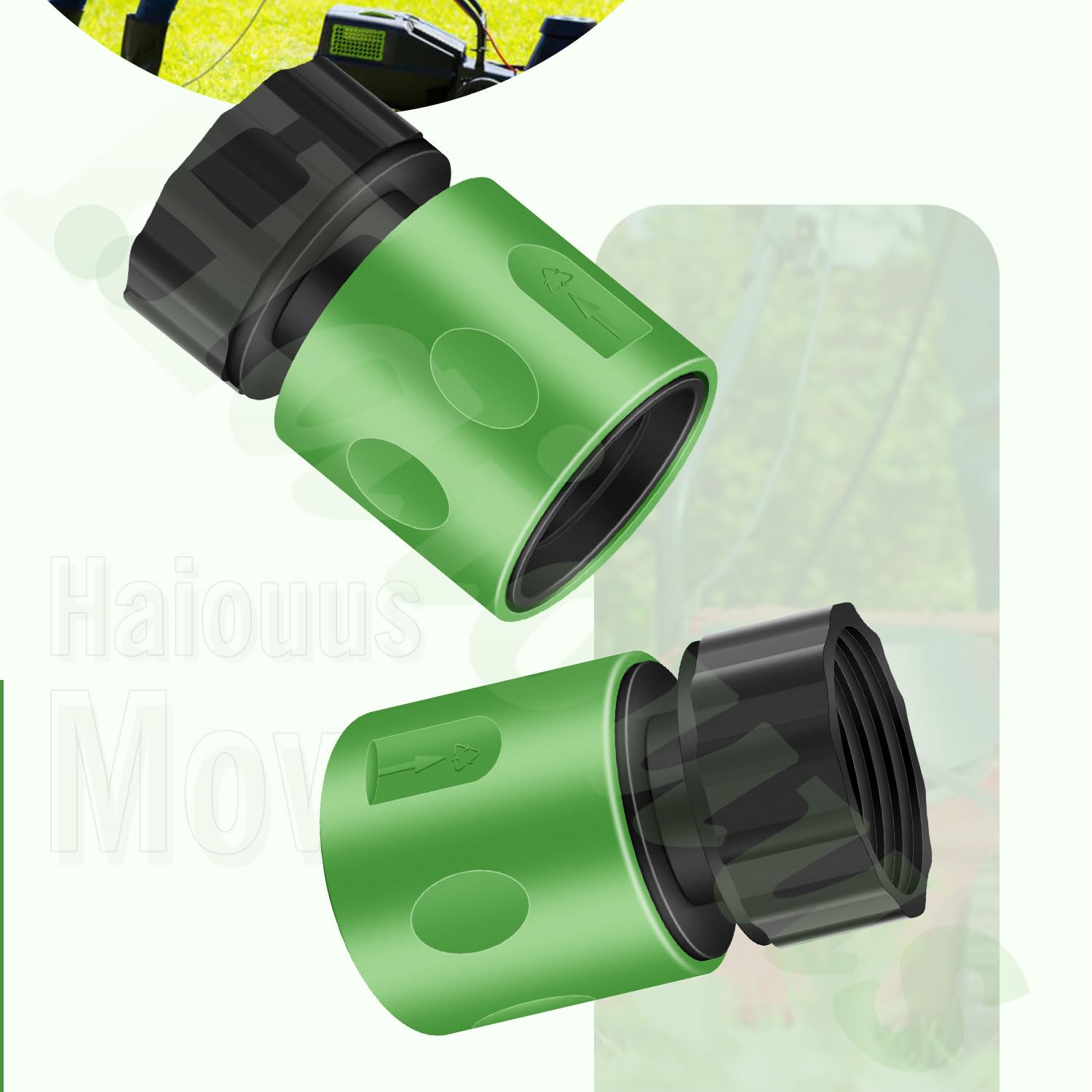 Haiouus Lawn Mower Deck Wash Kit – Quick Connect Adapter, 4 Pack
