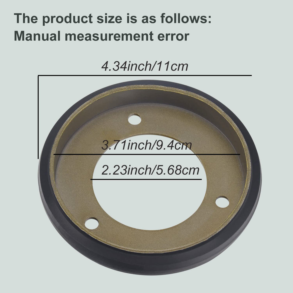 Haiouus wheel disc from a side angle showing dimensions