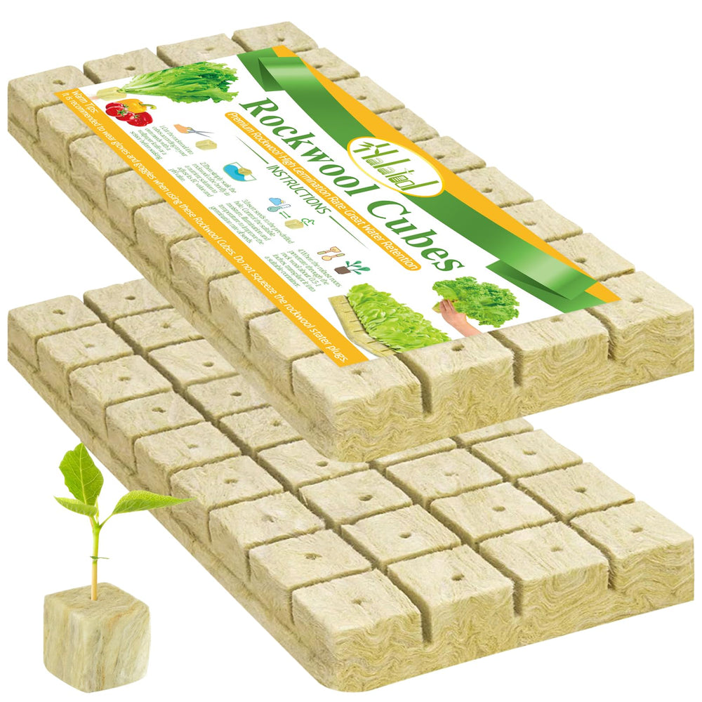 Halatool 1.2-inch rockwool cubes front view