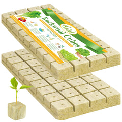 Halatool 1.2-inch rockwool cubes front view