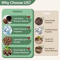 Halatool clay pebbles used in a plant pot for drainage