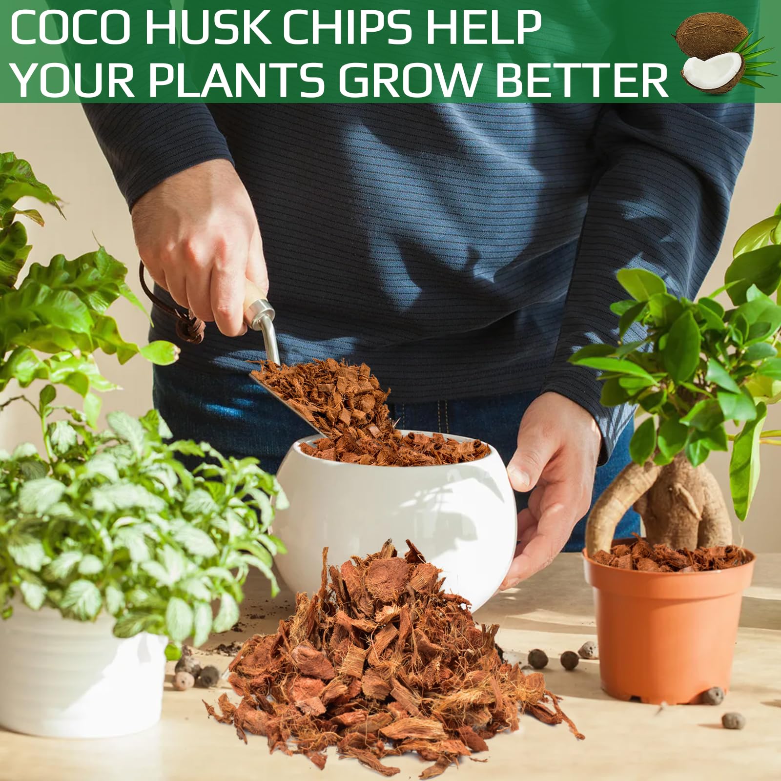 Halatool coco husk chips packaging