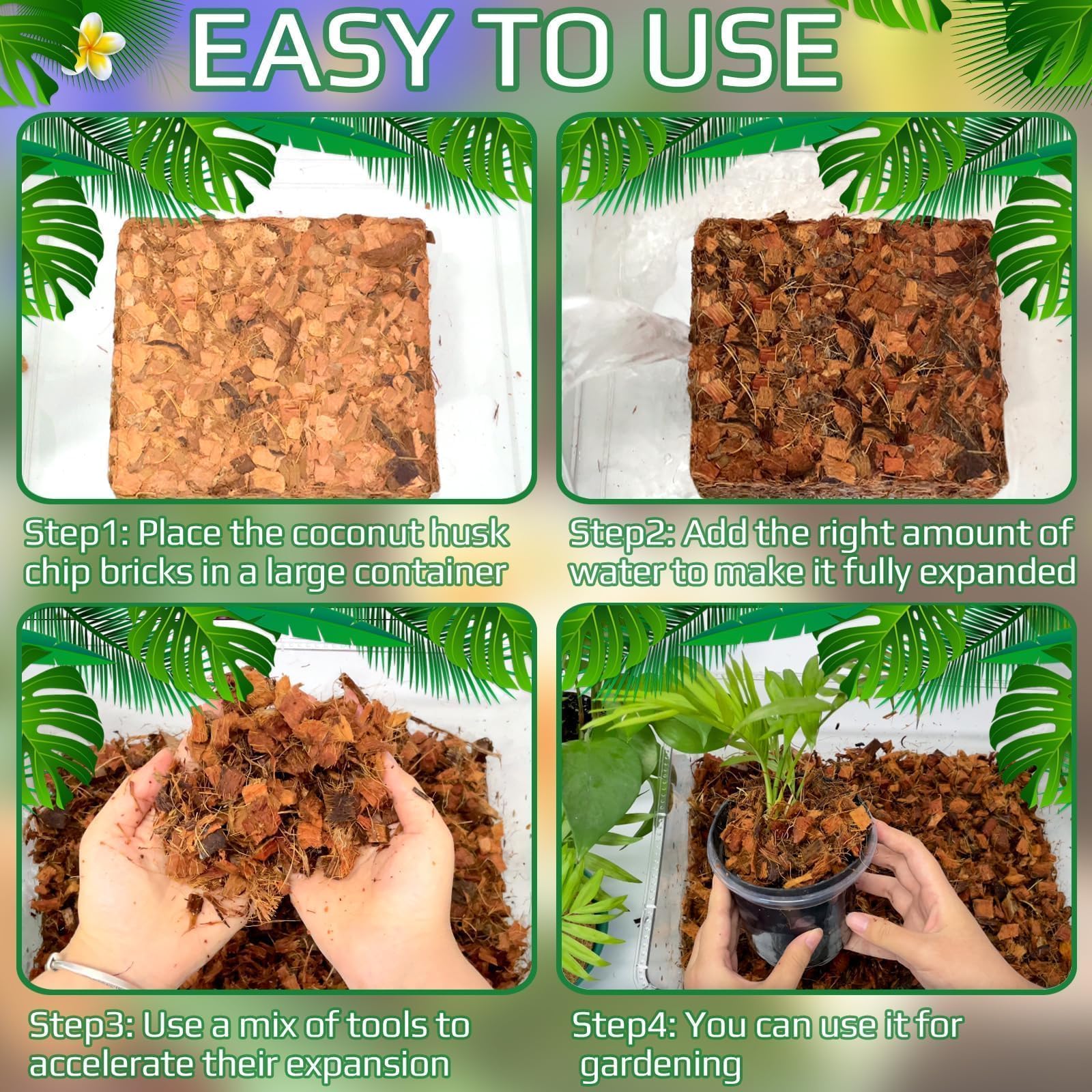 Halatool Coco Husk Chips packaging with product details