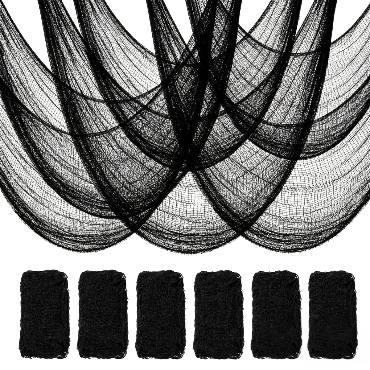 Halatool Creepy Cloth 30 x 72 inches black fabric front view