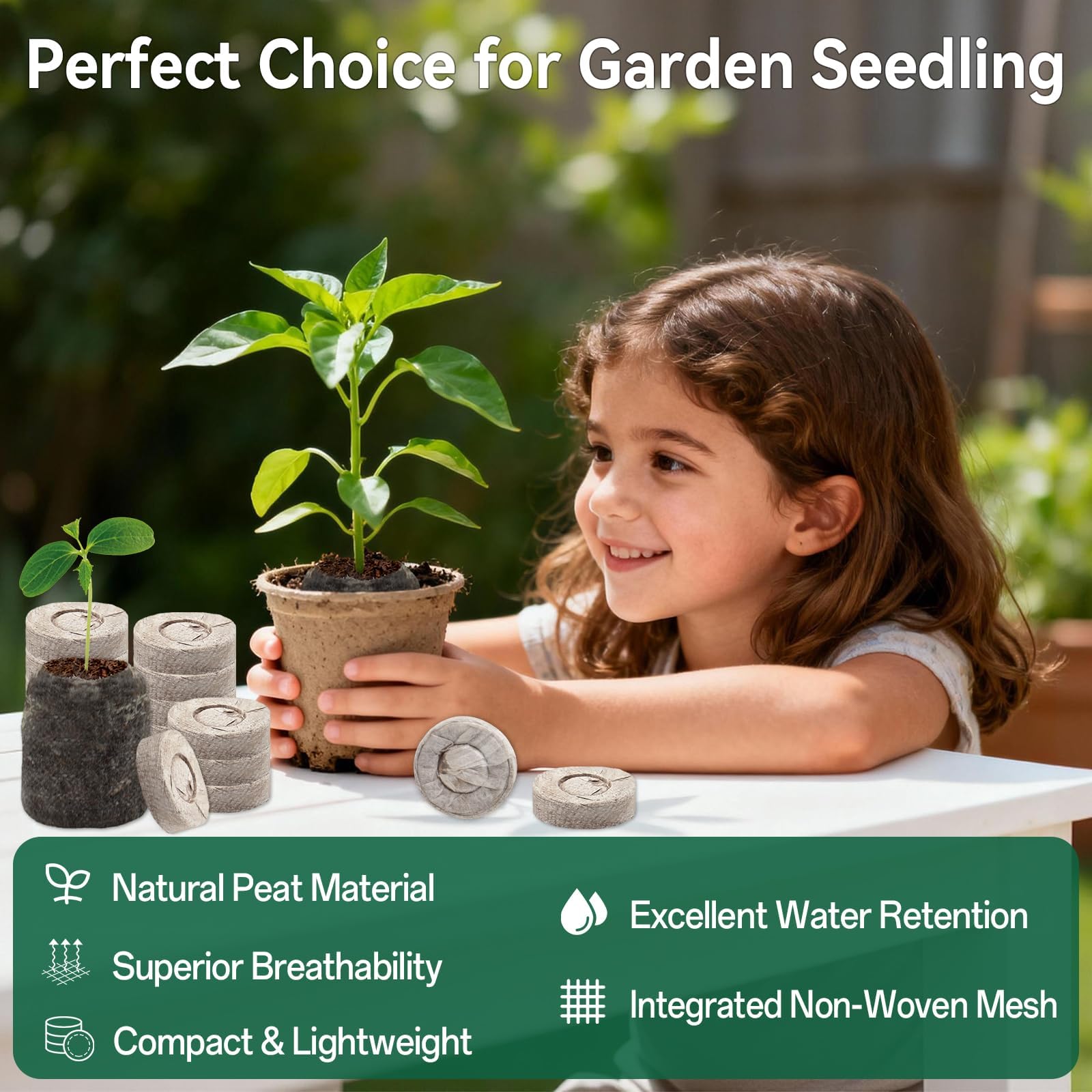 Halatool peat pellets showing versatile use for various plants