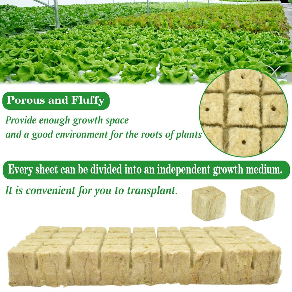 Halatool rockwool cubes showing texture