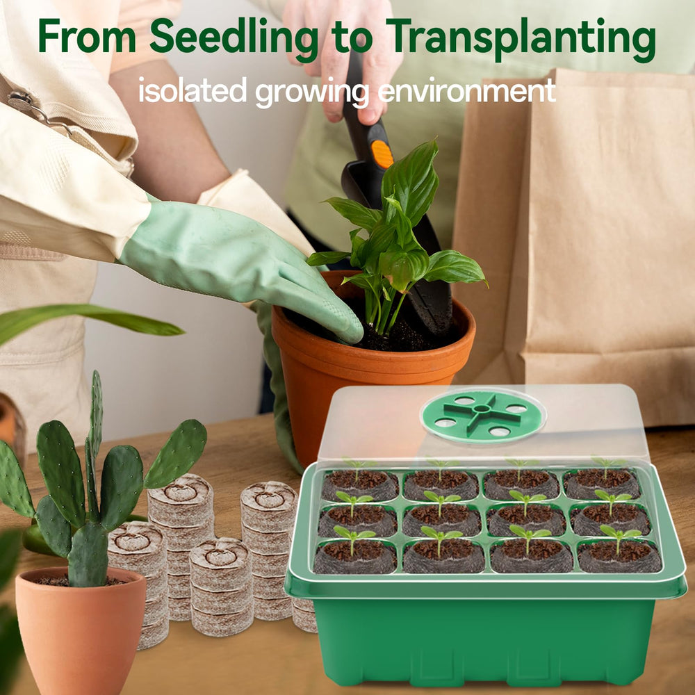 Halatool Seed Starter Kit showing the transparent humidity dome