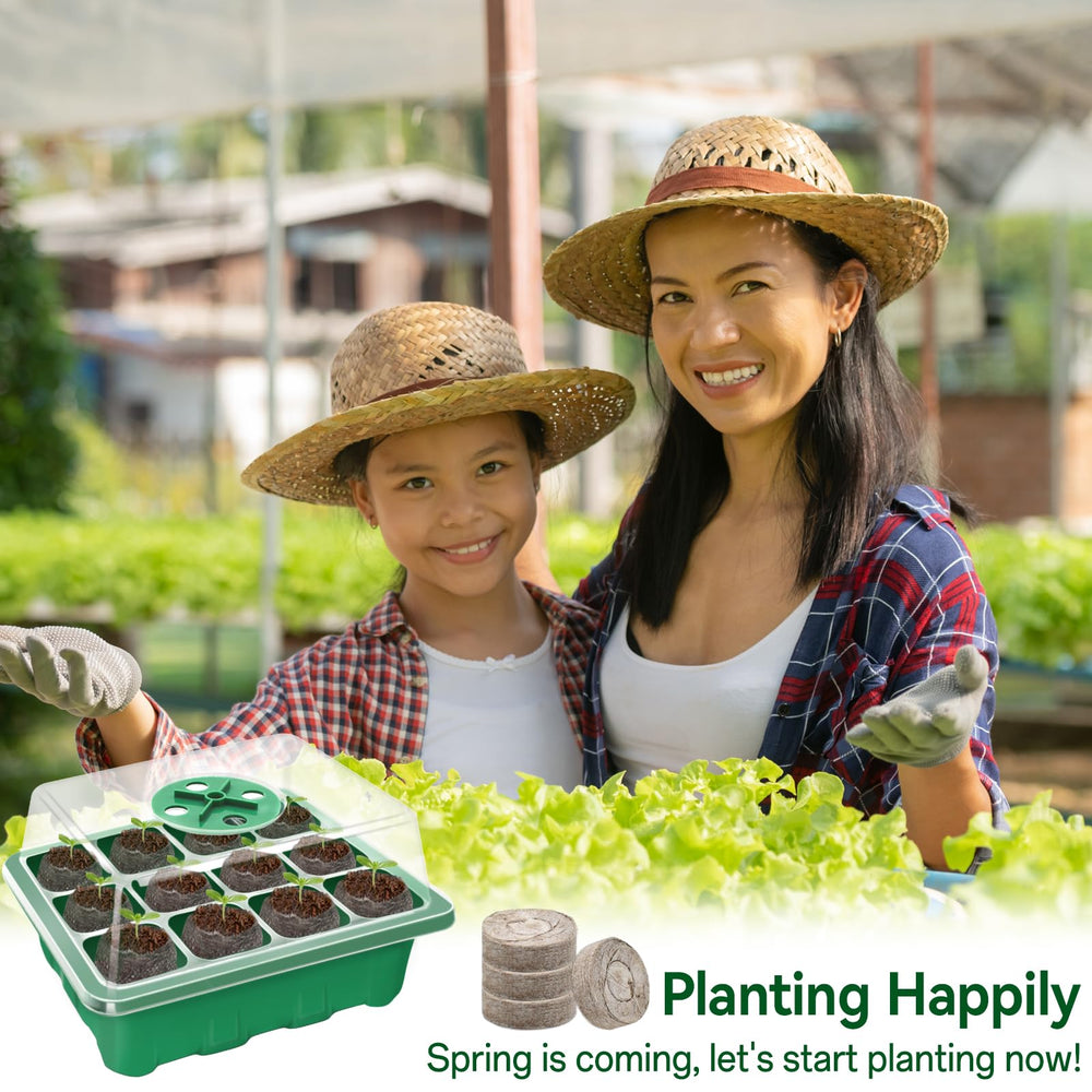 Halatool Seed Starter Kit with multiple seed trays stacked