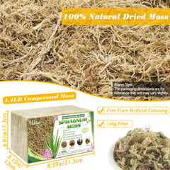 Halatool Sphagnum Moss 85 QT dry moss bricks