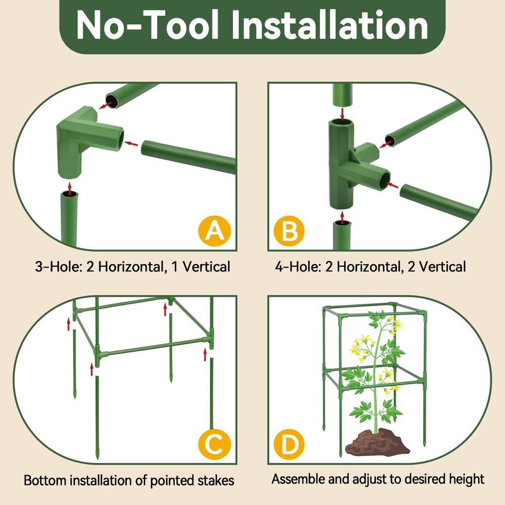 Halatool tomato cage demonstrating sturdy design