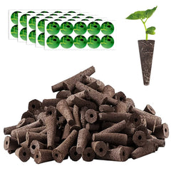 Haligo 150pcs Seed Pod Kit front view with grow sponges and labels