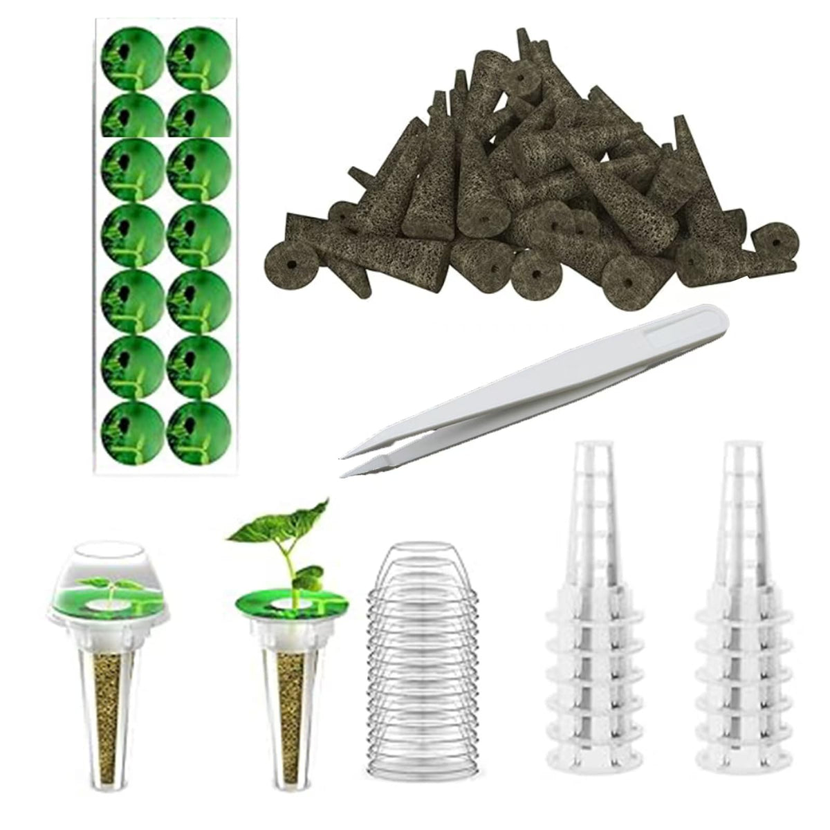 Haligo 64pcs Seed Pod Kit components layout