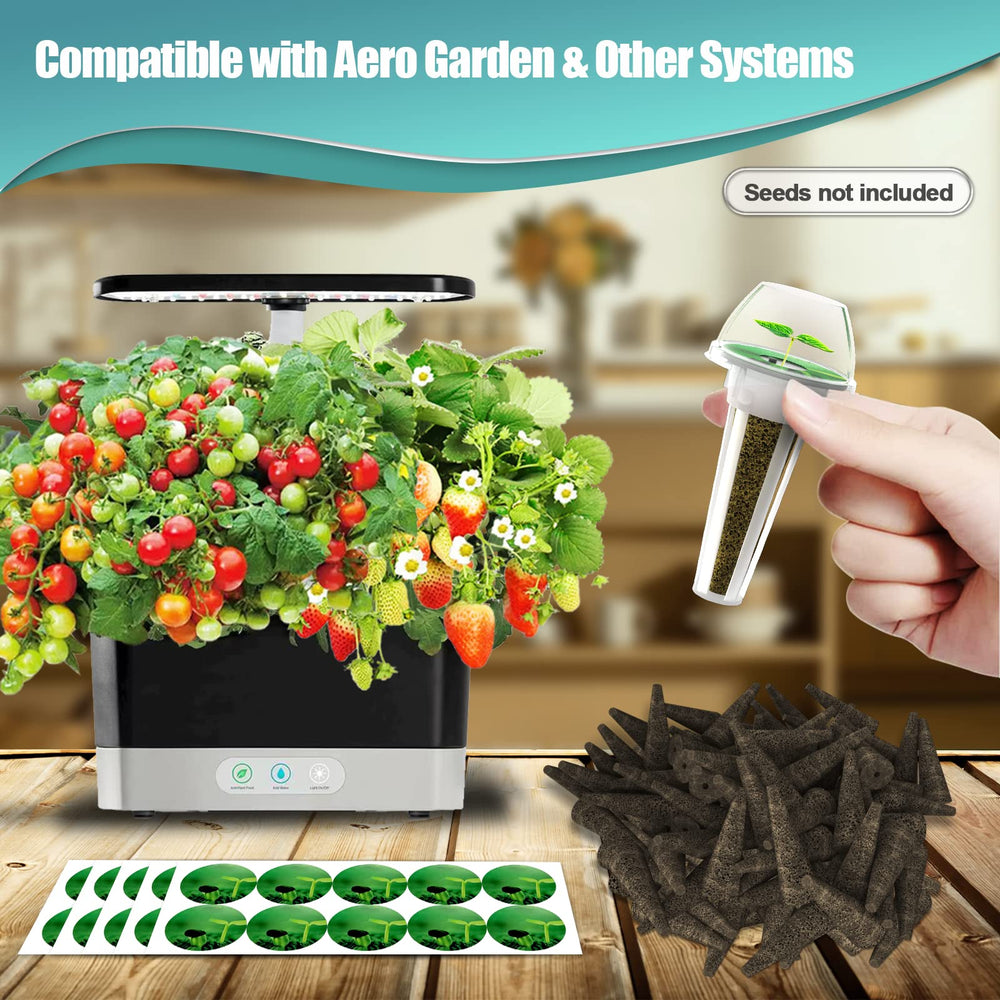 Haligo plant sponges and planting baskets arranged for hydroponics