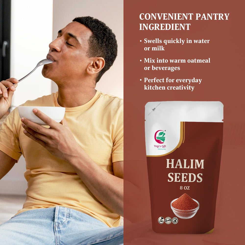 Halim seeds in a bowl ready for use