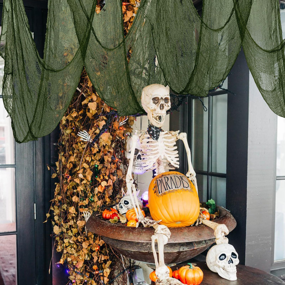 Halloween creepy cloth rolled up for storage