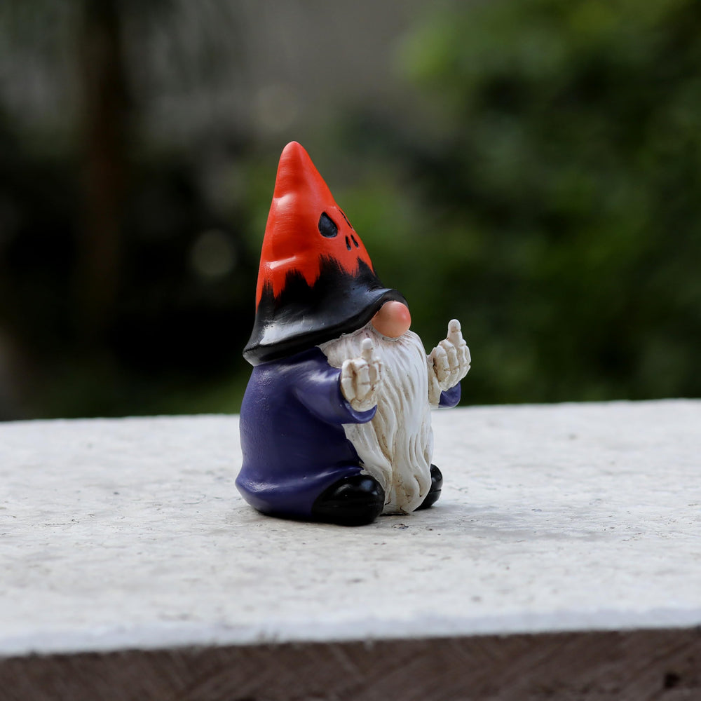 Halloween gnome figurine with vibrant hand-painted details