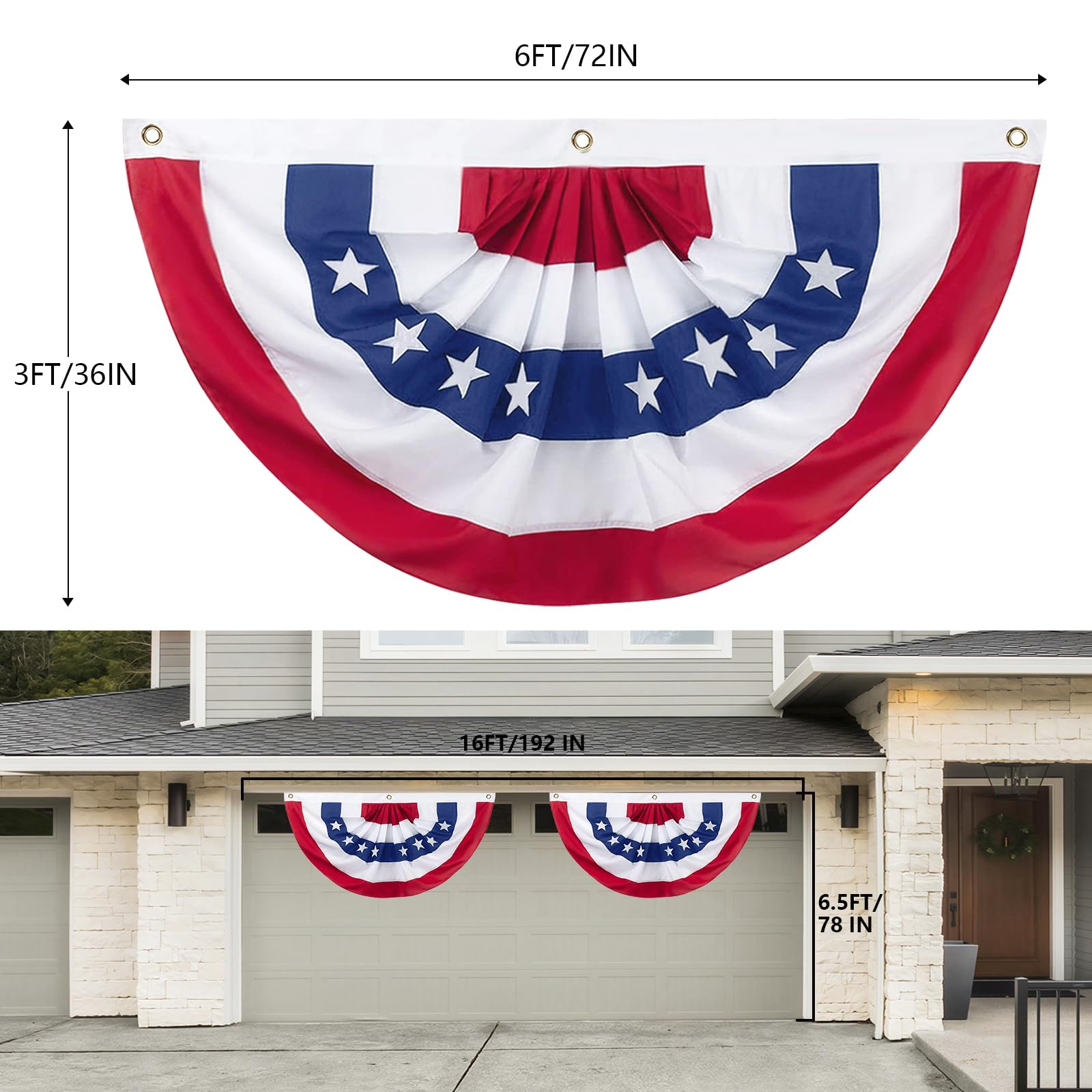 Halovin 3x6 feet flag hanging on porch