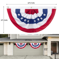 Halovin 3x6 feet flag hanging on porch