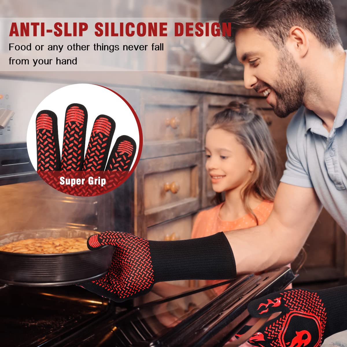 HAMITOR BBQ Gloves close-up of material