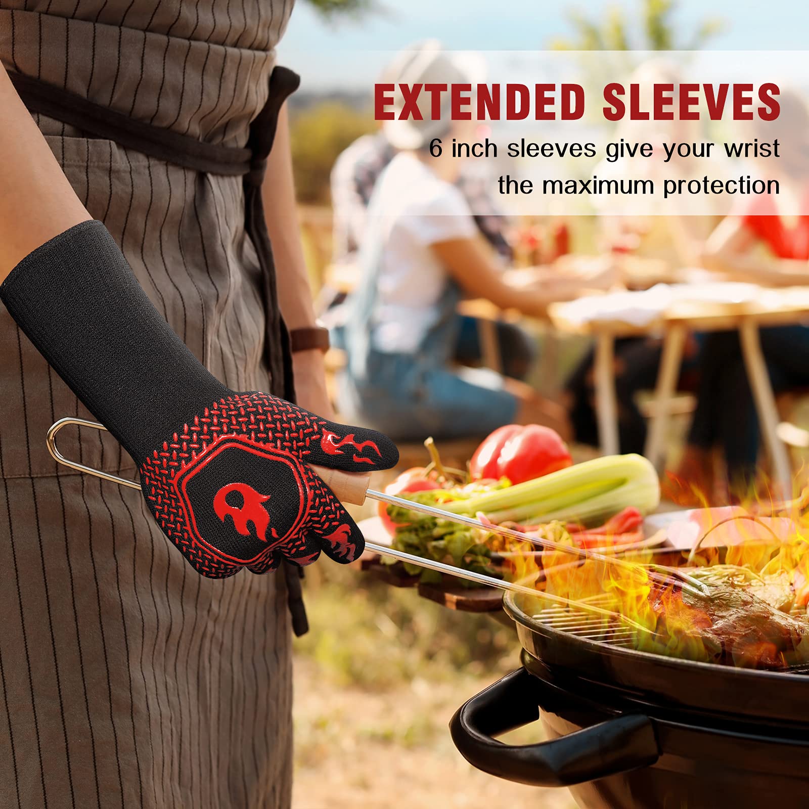 HAMITOR BBQ Gloves with packaging