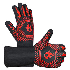 HAMITOR BBQ Grill Gloves red front view