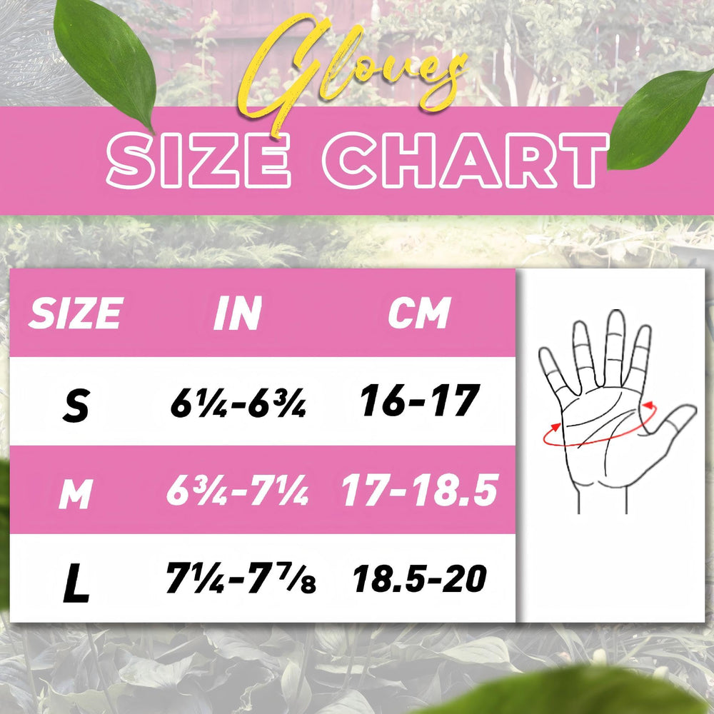 HANDLANDY Gardening Gloves for Women, displayed with gardening tools