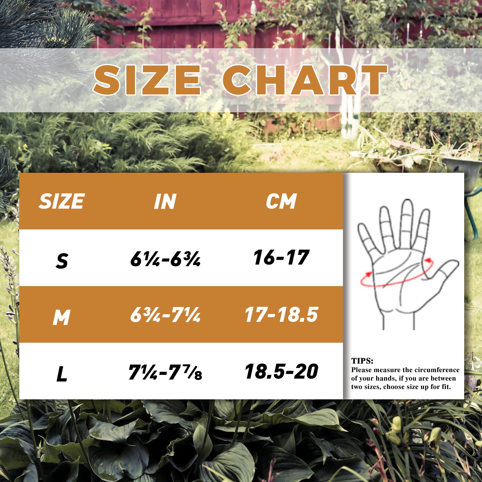 HANDLANDY Gardening Gloves packaging details