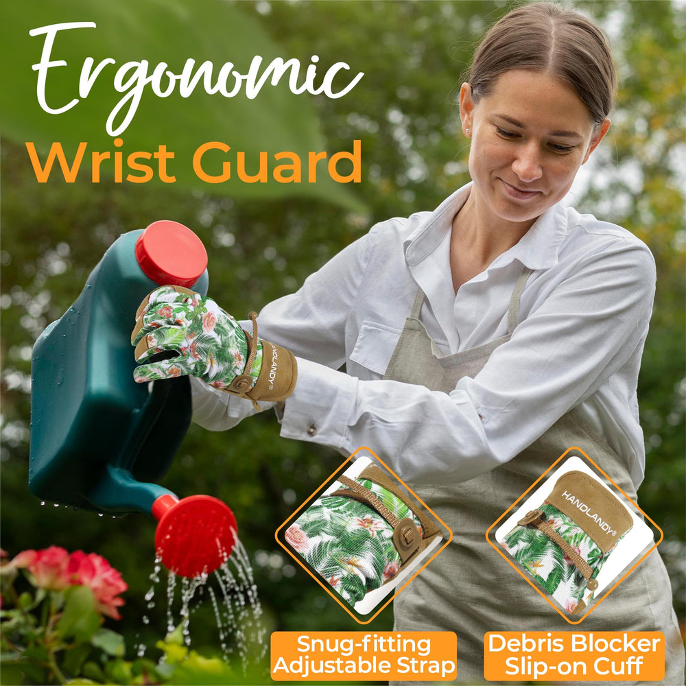 HANDLANDY Gardening Gloves side view to show fit