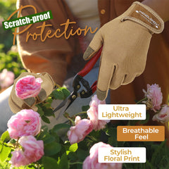HANDLANDY Gardening Gloves with touchscreen fingernails