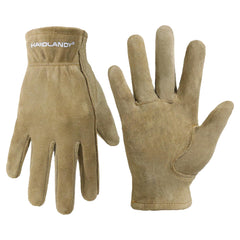HANDLANDY Kids Gardening Gloves in Khaki, front view