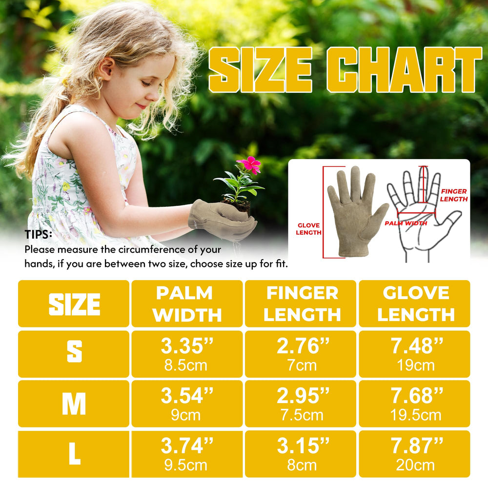 HANDLANDY Kids Gardening Gloves in use by a child in the garden