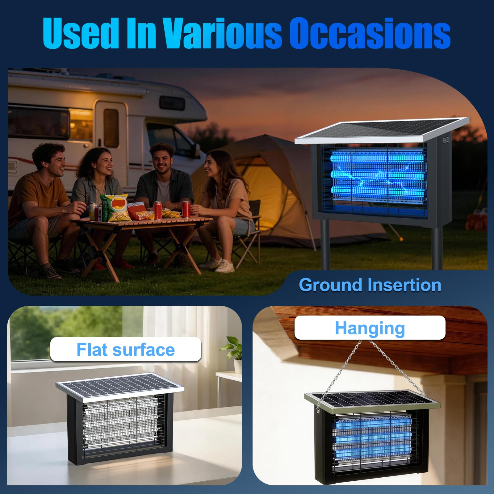 Handylit Solar Bug Zapper with extension cord