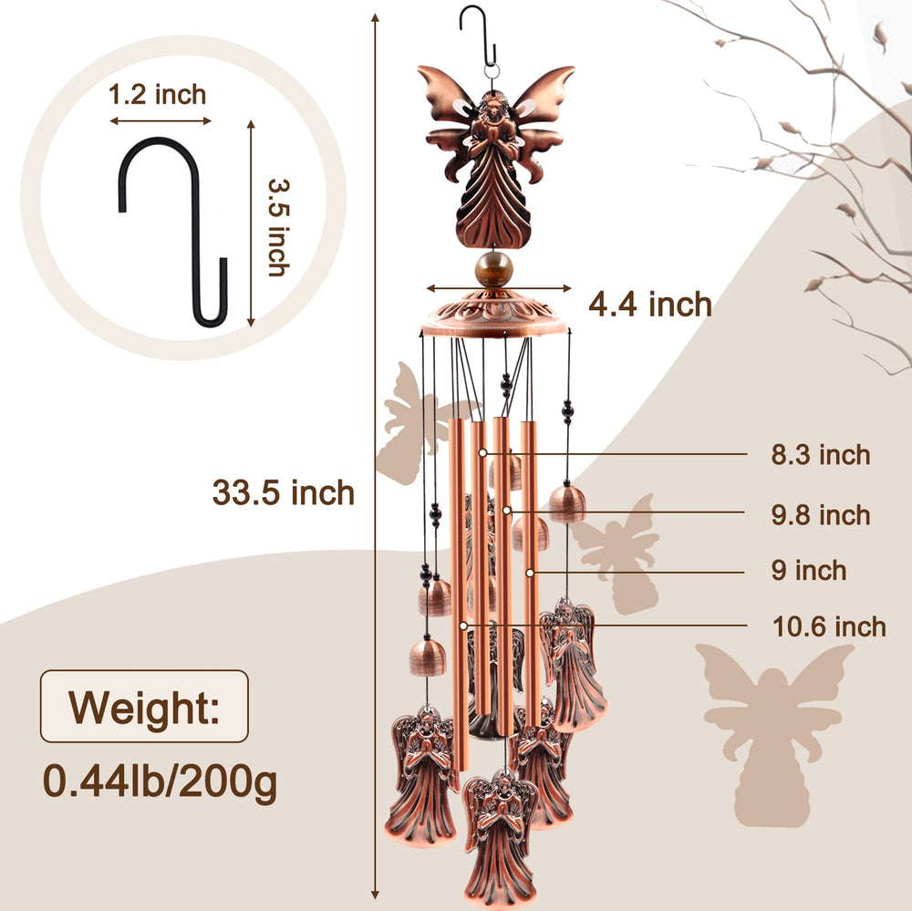 Hanging Ukulork wind chime on a patio