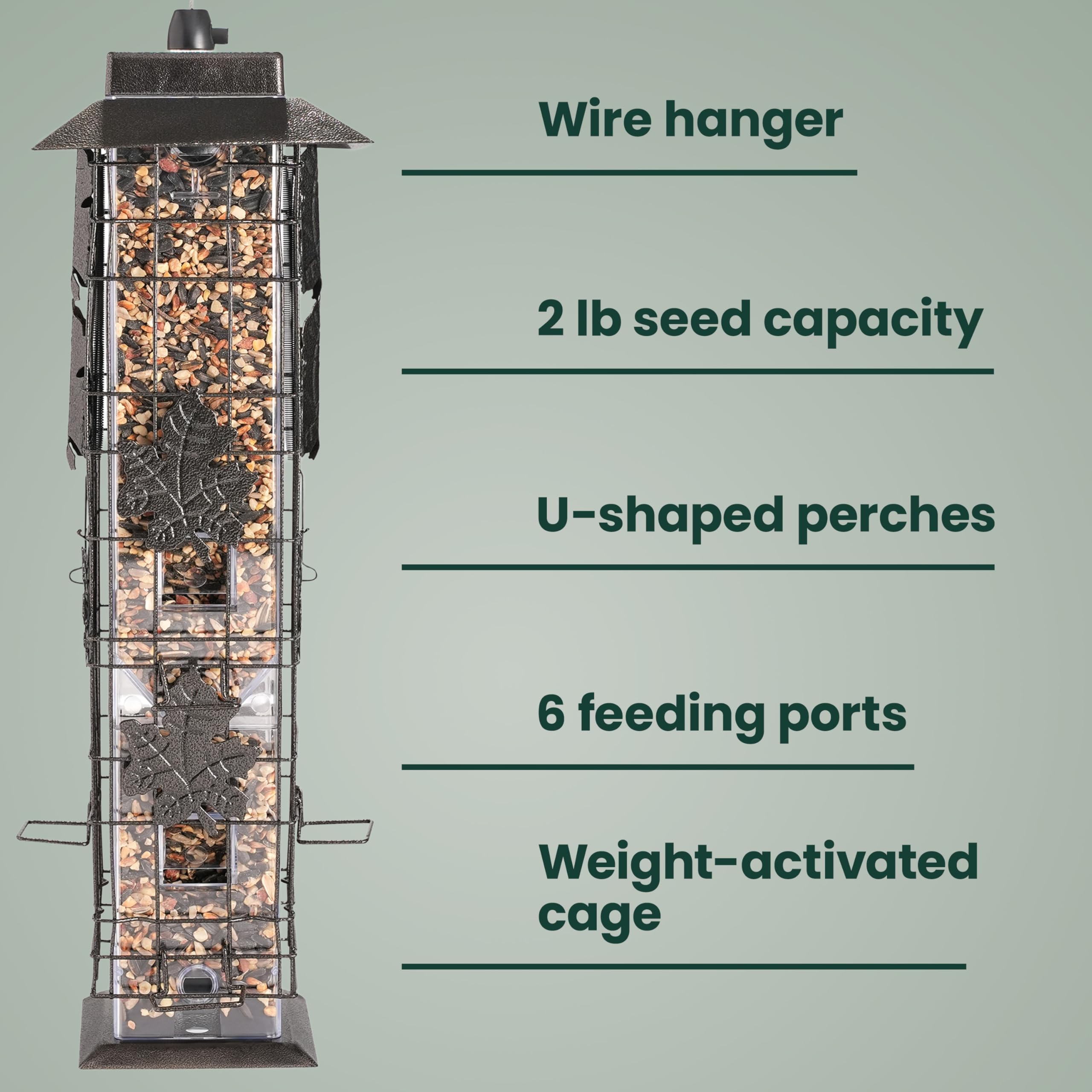 Hanging wire included with Perky-Pet Bird Feeder